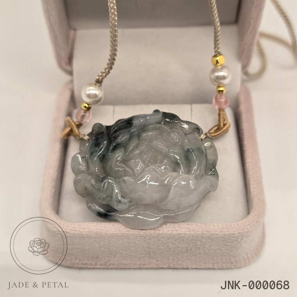 Flower Pendant — Moss-on-snow Rose